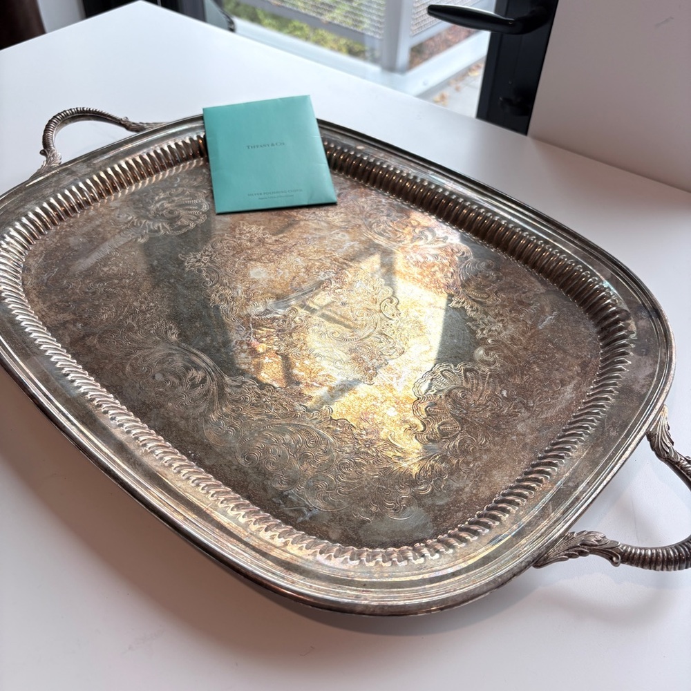 Vintage Sheffield Silver Company Silver Plated Serving Tray